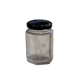 Hexagon Glass Jar 190ml