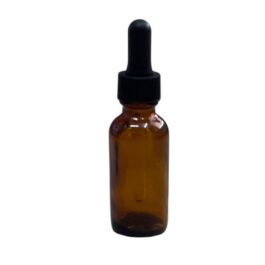 Amber Bottle with Plastic Dropper 1oz – 30ml (Glass)