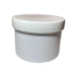 White Cosmetic Jar 4oz (Plastic)