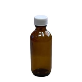 Amber Bottle with Cap 2oz – 60ml (Glass)