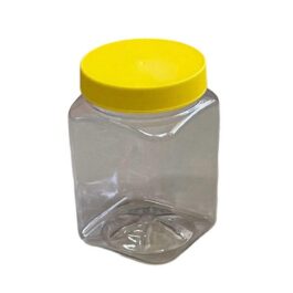 Square Plastic Jar 900ml